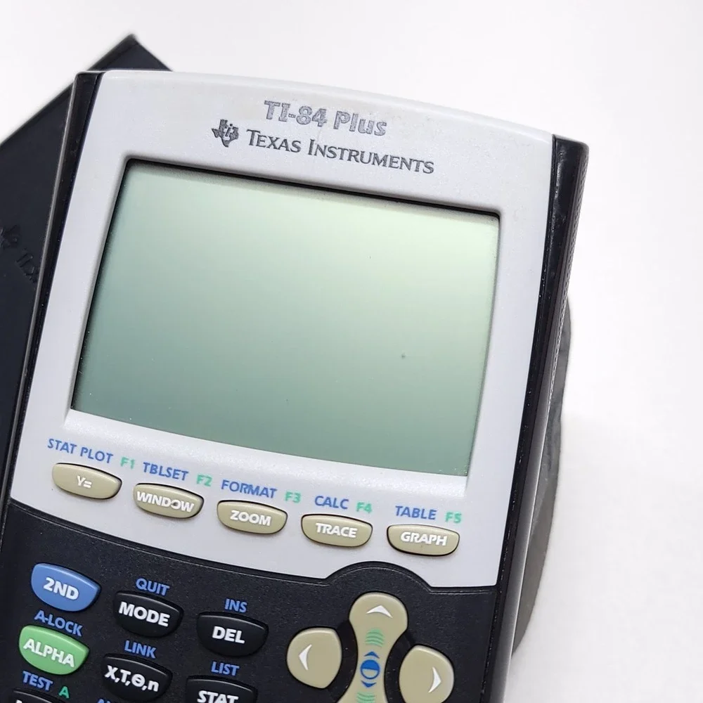 Texas Instruments TI-84 Plus Graphing Calculator Black With Cover
